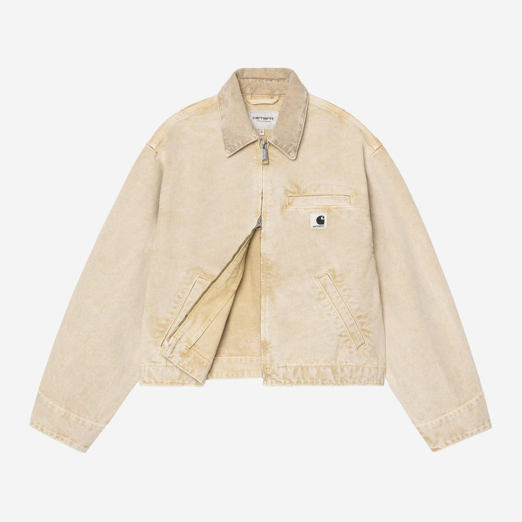Carhartt WIP Womens Emery Jacket | Dusty Hamilton Brown Chalk Wash