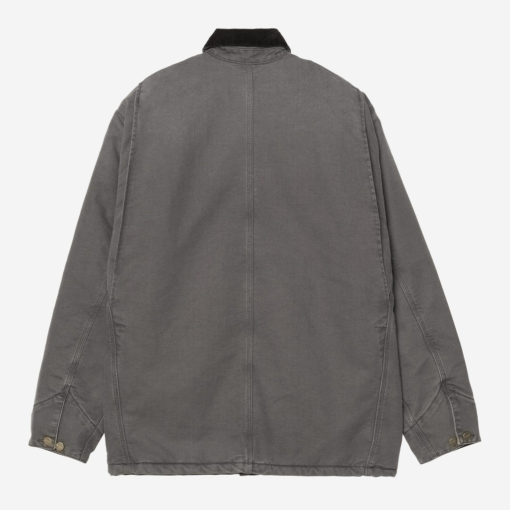 Carhartt WIP Mens OG Chore Coat Jacket | Graphite / Black Stone Canvas