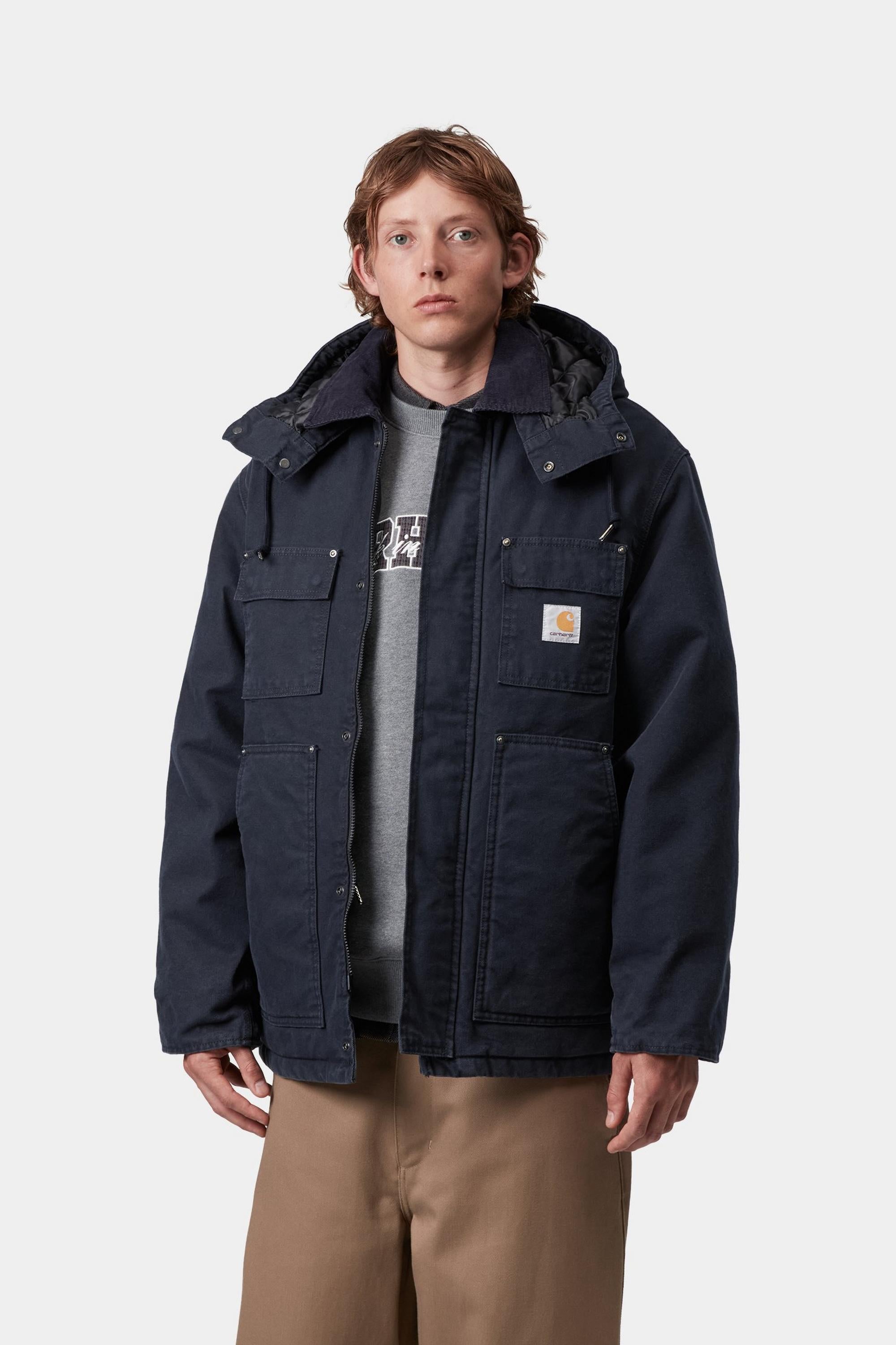 Carhartt WIP Mens Ambel Coat Jacket | Deep Night