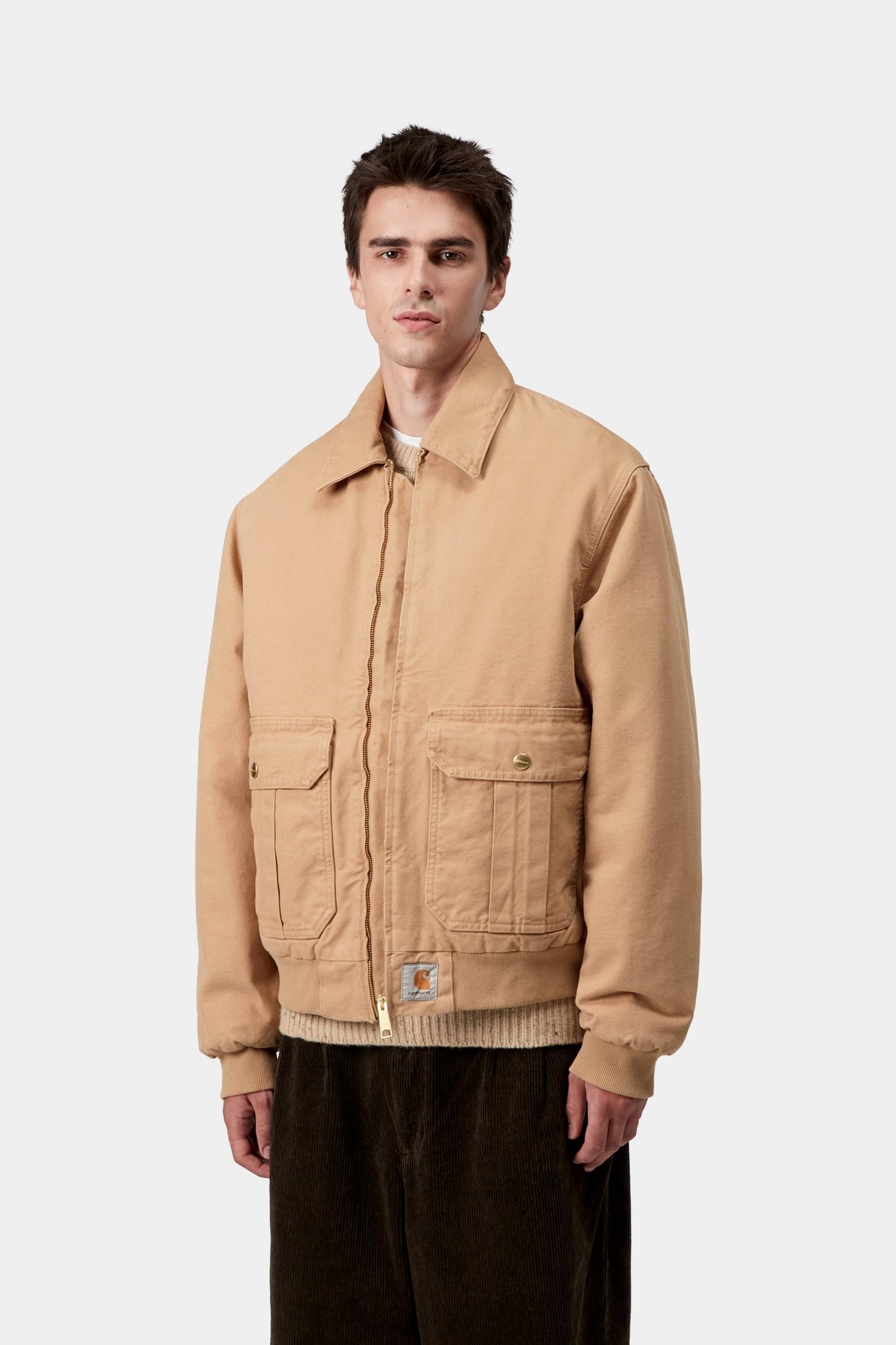 Carhartt WIP Mens Stanton Jacket | Dusty Hamilton Brown