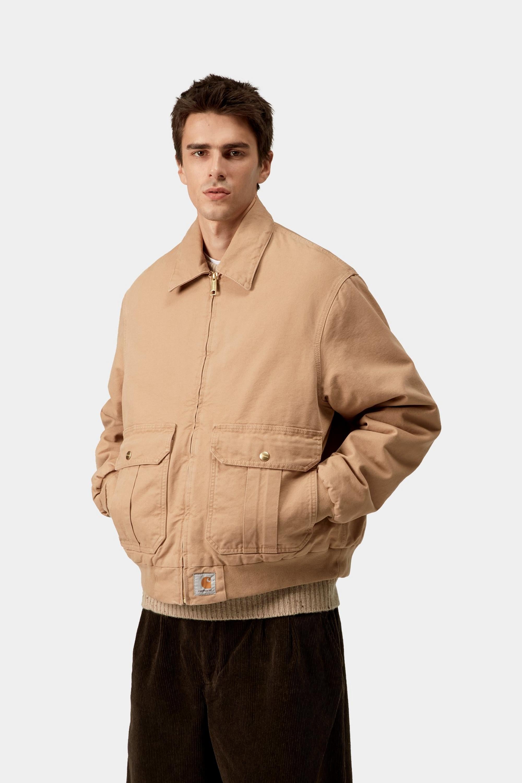 Carhartt WIP Mens Stanton Jacket | Dusty Hamilton Brown