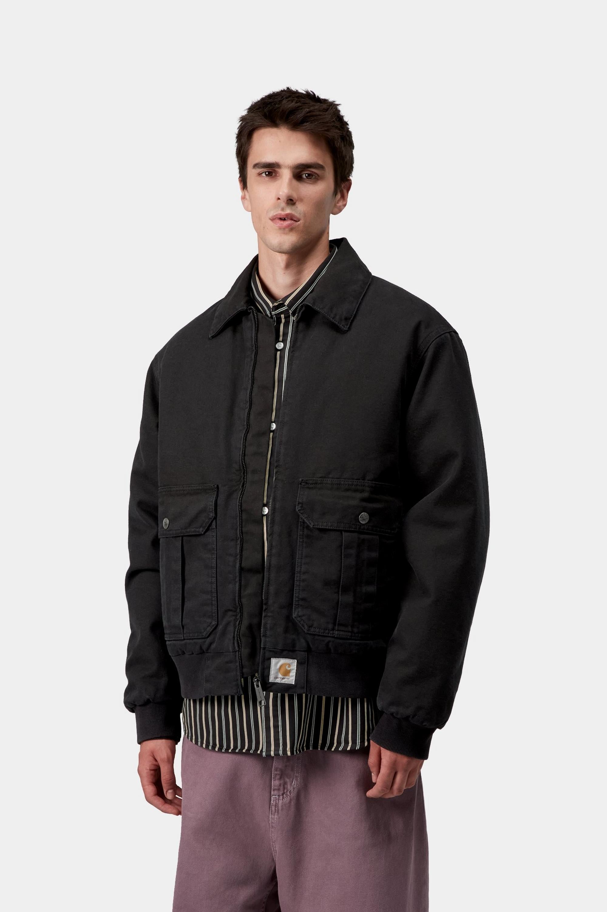 Carhartt WIP Mens Stanton Jacket | Black