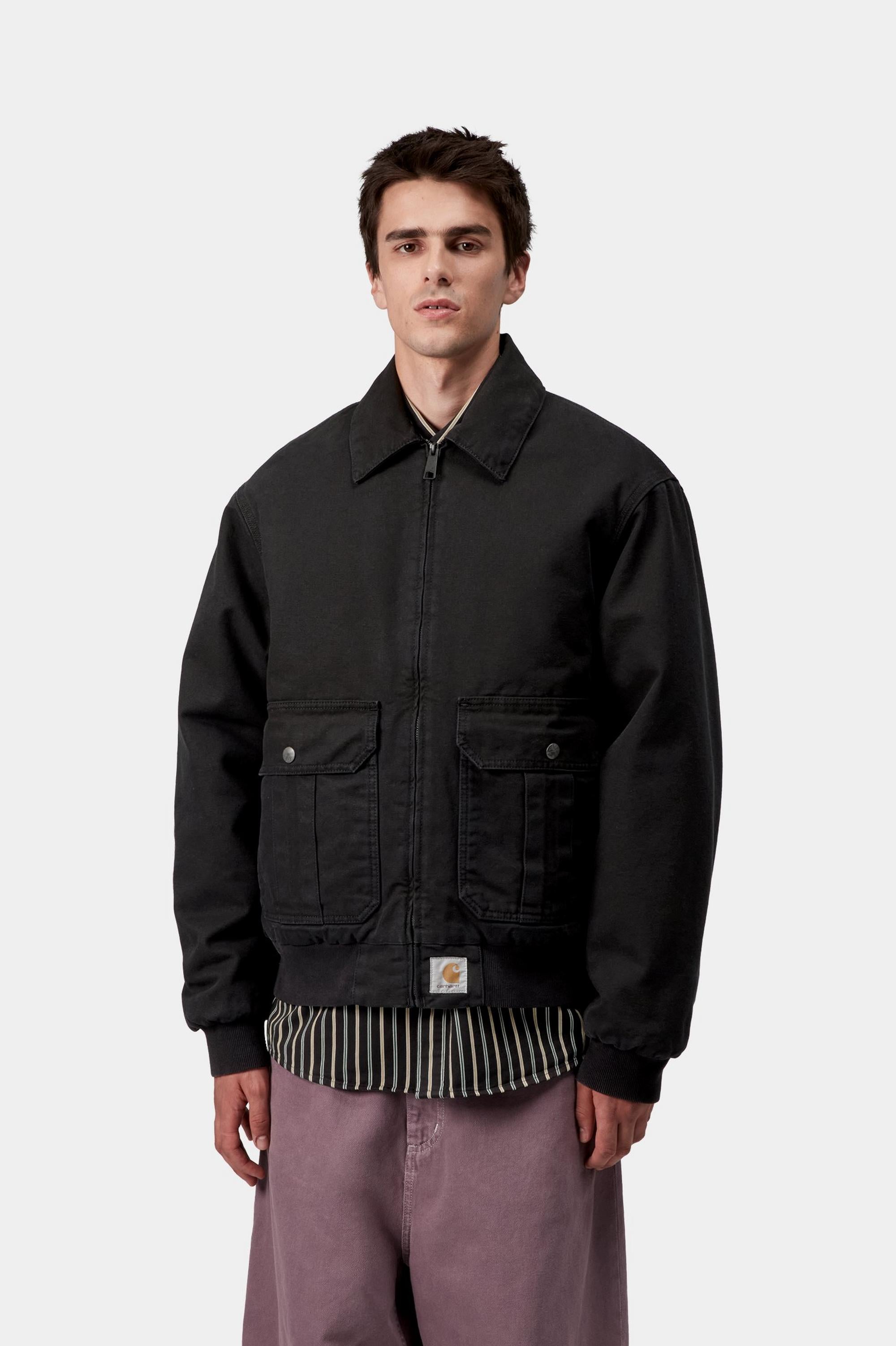 Carhartt WIP Mens Stanton Jacket | Black