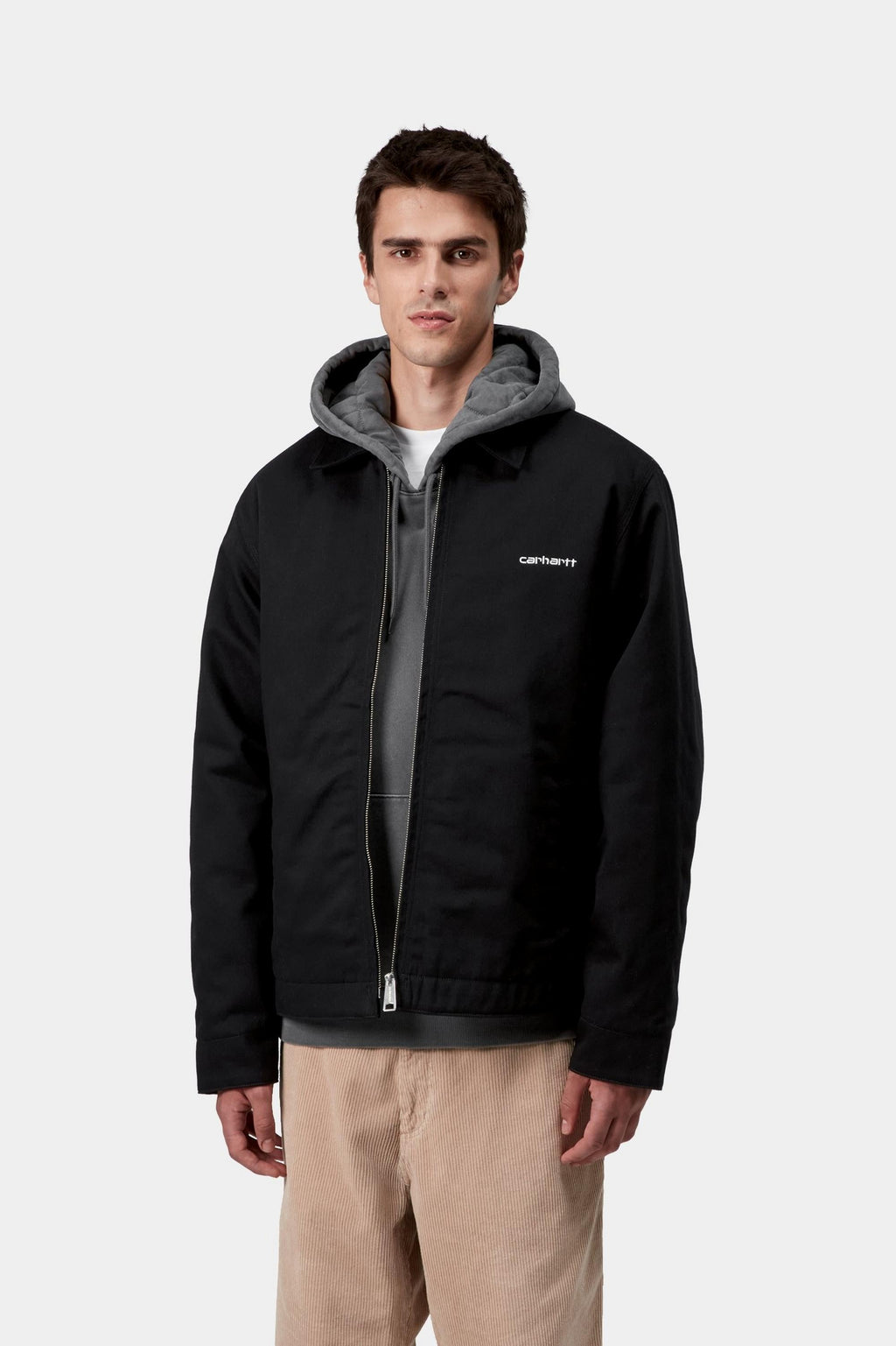 Carhartt WIP Mens Module Script Jacket | Black / White