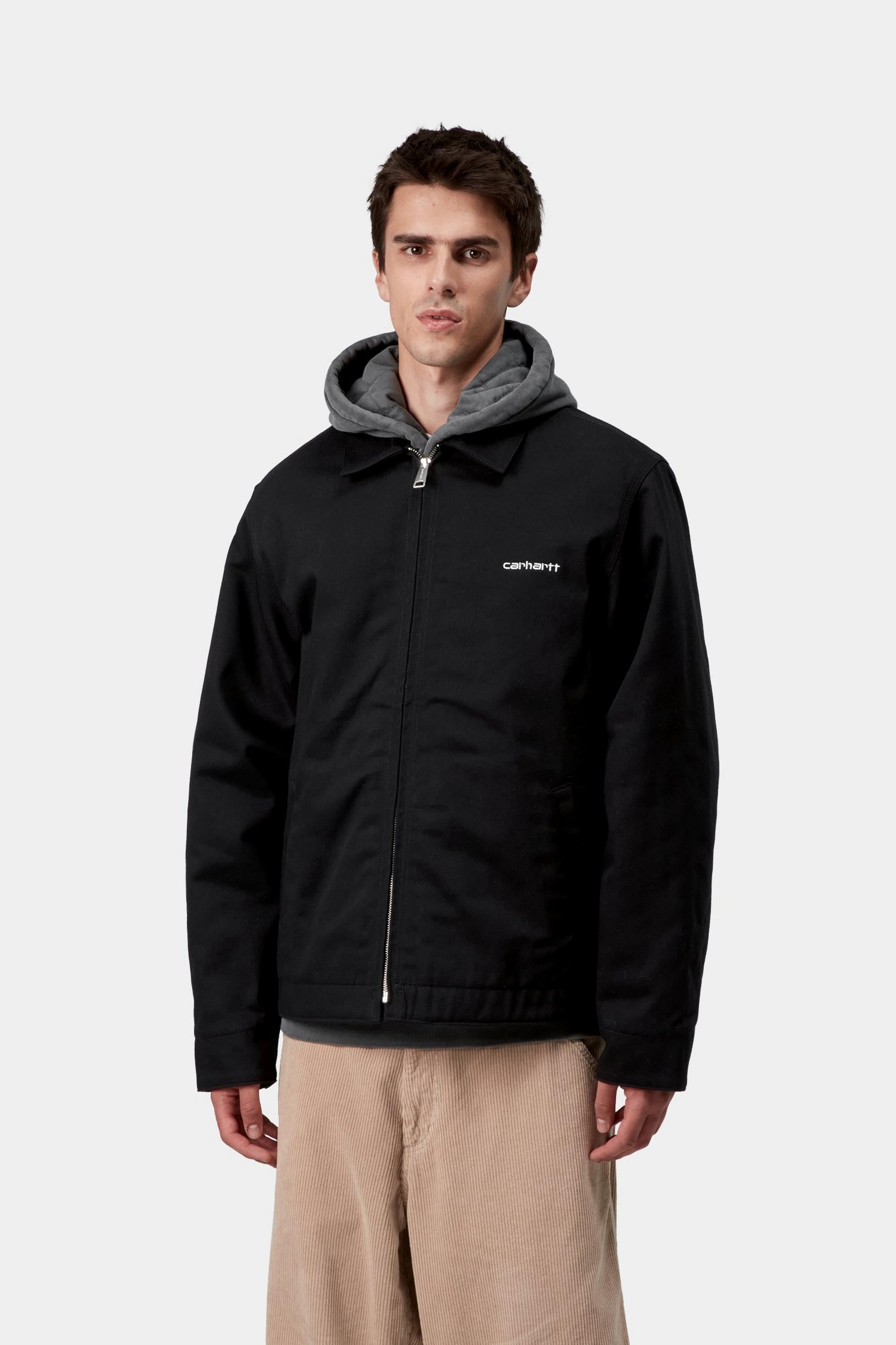 Carhartt WIP Mens Module Script Jacket | Black / White