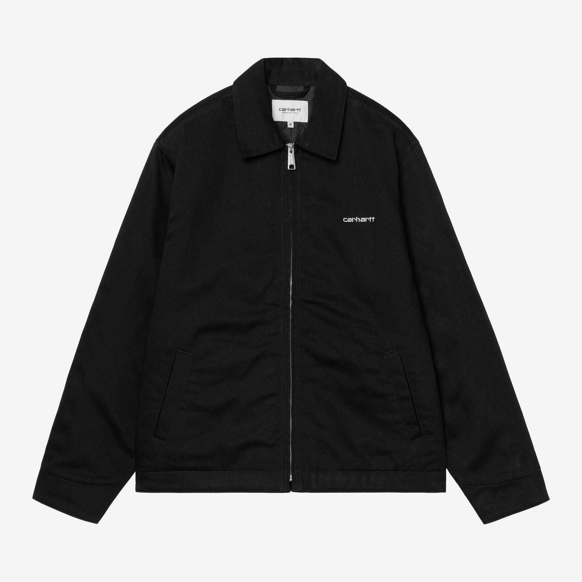 Carhartt WIP Mens Module Script Jacket | Black / White