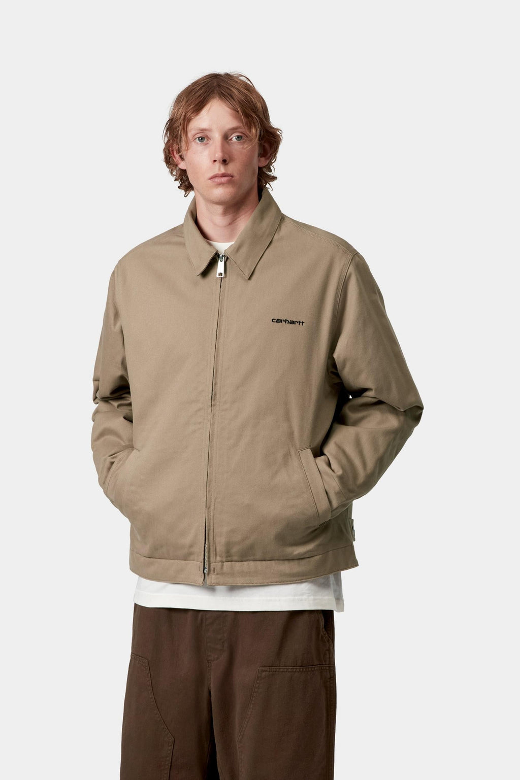 Carhartt WIP Mens Module Script Jacket | Leather / Black