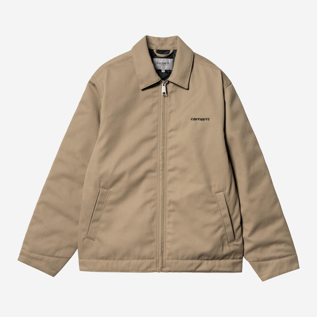 Carhartt WIP Mens Module Script Jacket | Leather / Black