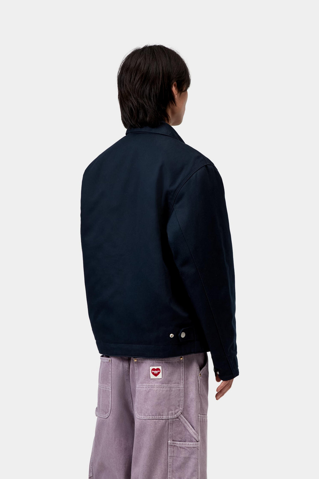Carhartt WIP Mens Module Script Jacket | Deep Night / White