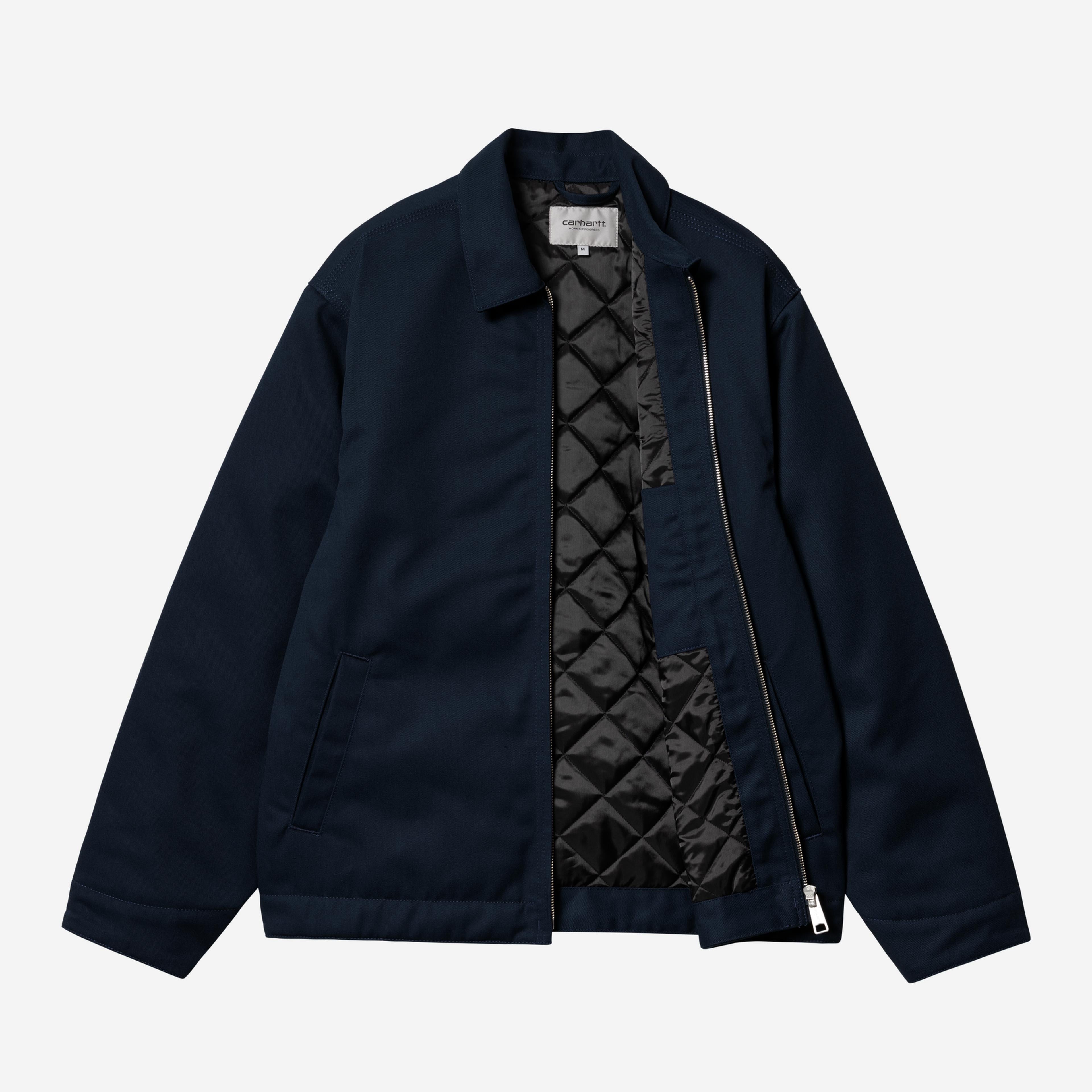Carhartt WIP Mens Module Script Jacket | Deep Night / White