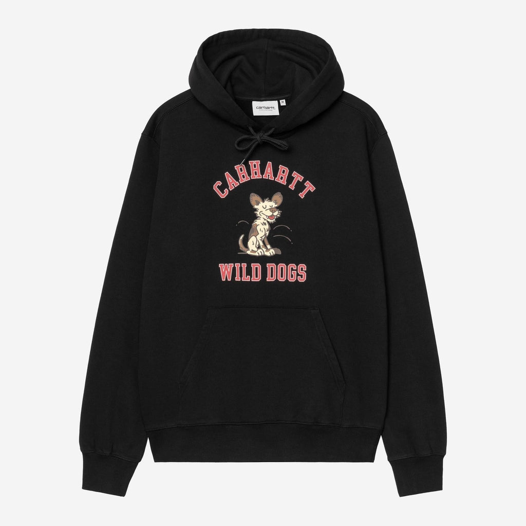 Carhartt WIP Mens Wild Dog Sweat Hoodie | Black