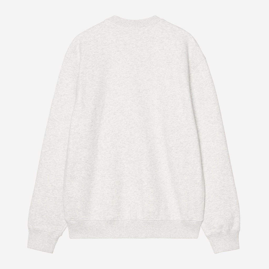Carhartt WIP Mens Schooling Sweat Top | Ash Heather