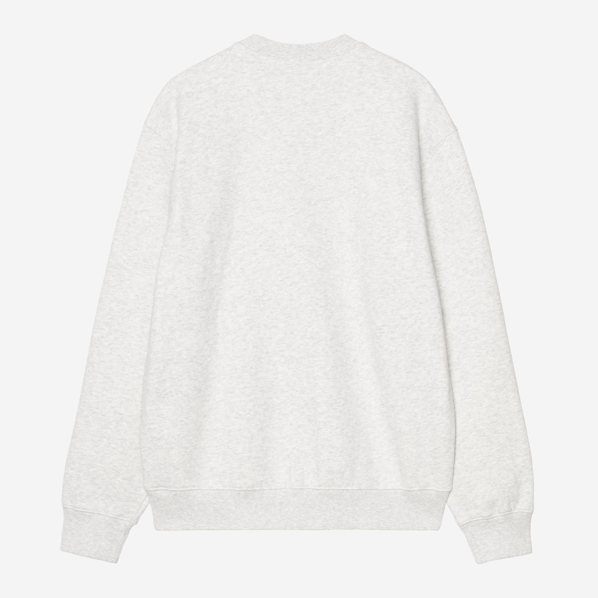 Carhartt WIP Mens Schooling Sweat Top | Ash Heather