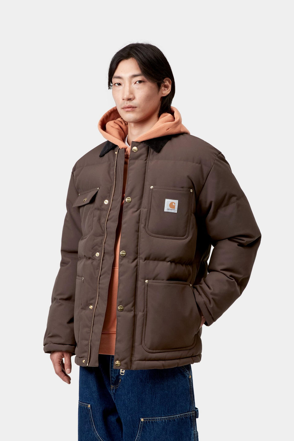 Carhartt WIP Mens Rayler Jacket | Tobacco / Black