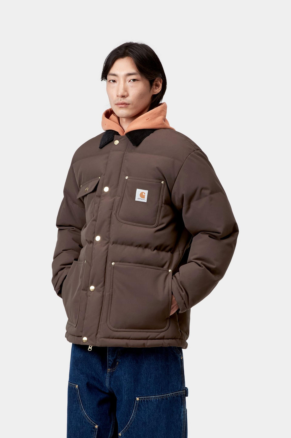 Carhartt WIP Mens Rayler Jacket | Tobacco / Black