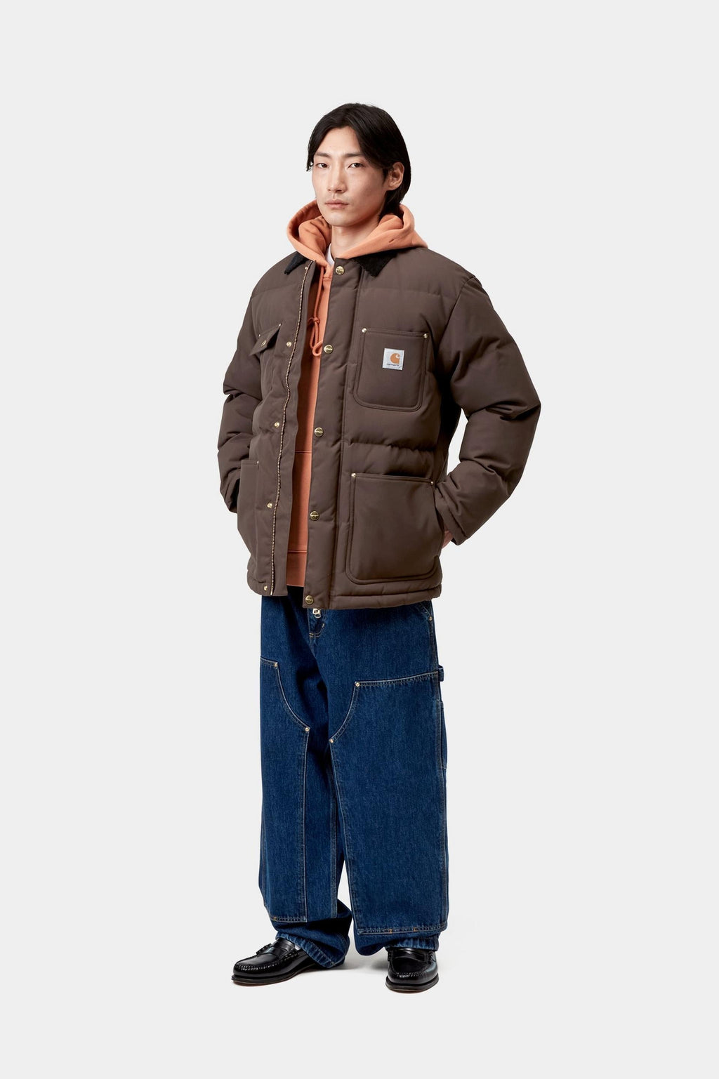 Carhartt WIP Mens Rayler Jacket | Tobacco / Black