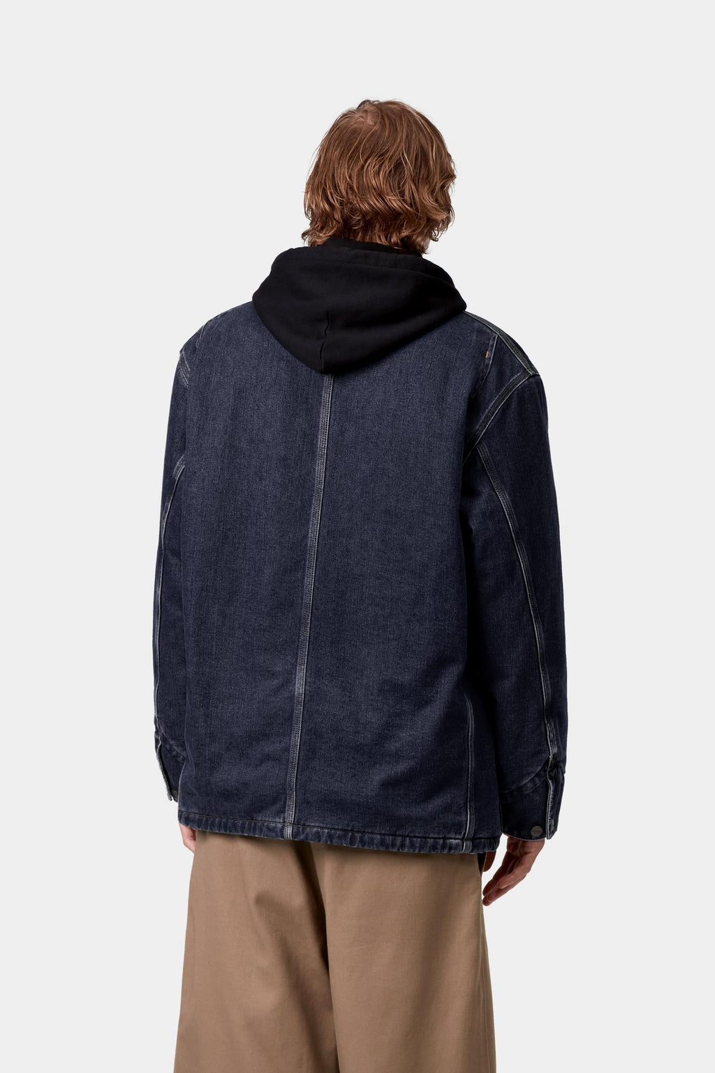 Carhartt WIP Mens OG Chore Maitland Denim Coat Jacket | Blue / Dark Navy Rigid