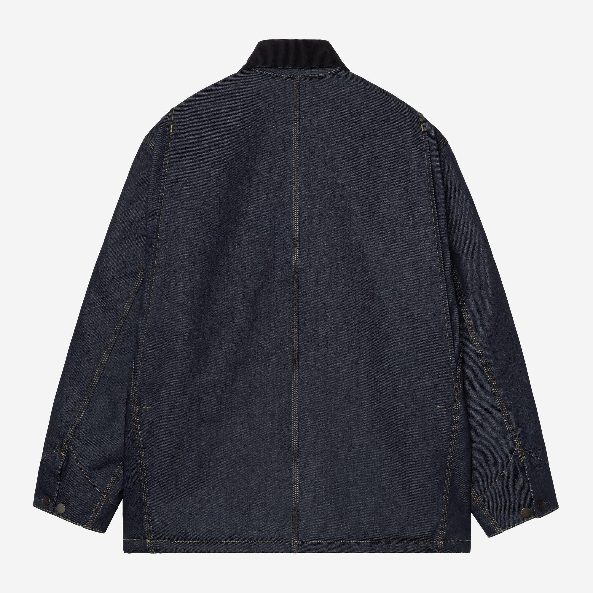 Carhartt WIP Mens OG Chore Maitland Denim Coat Jacket | Blue / Dark Navy Rigid