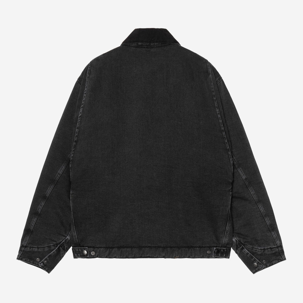 Carhartt WIP Mens OG Detroit Maitland Denim Jacket | Black / Black