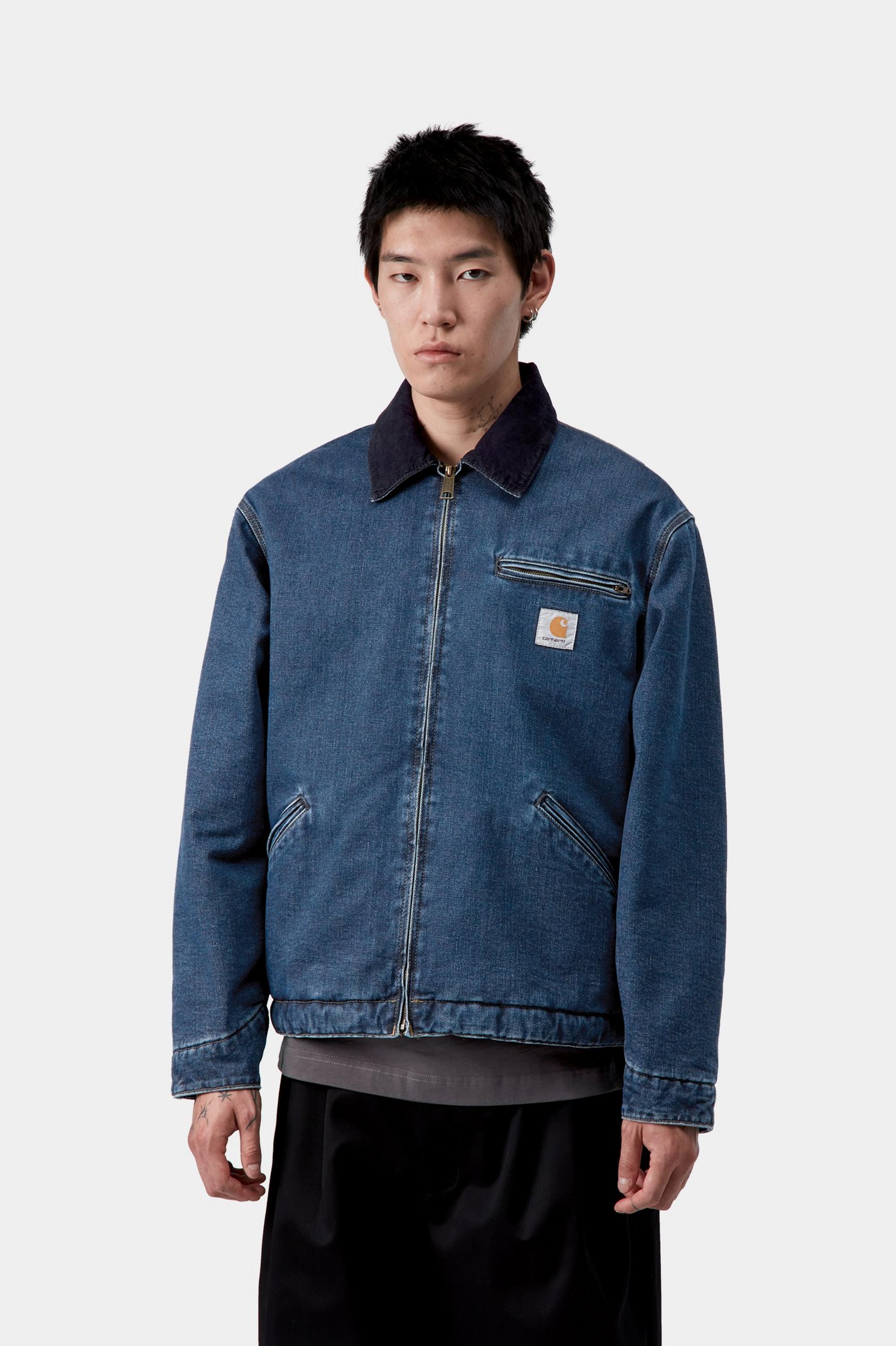 Carhartt WIP Mens OG Detroit Maitland Denim Jacket | Blue / Dark Navy
