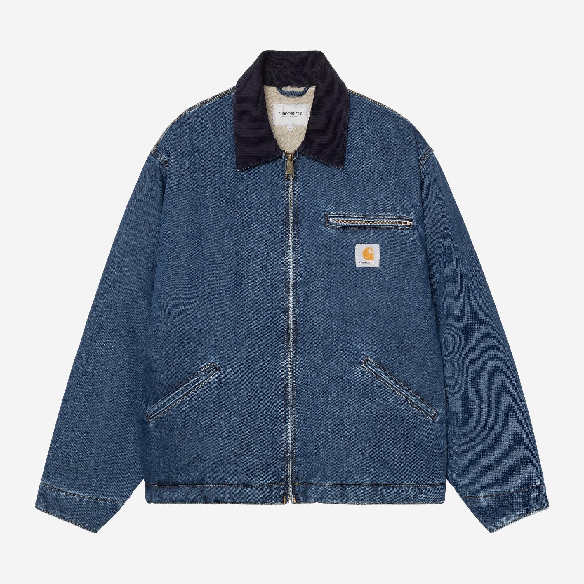 Carhartt WIP Mens OG Detroit Maitland Denim Jacket | Blue / Dark Navy