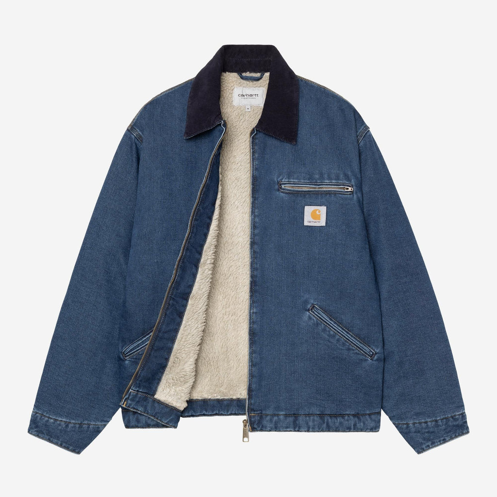 Carhartt WIP Mens OG Detroit Maitland Denim Jacket | Blue / Dark Navy