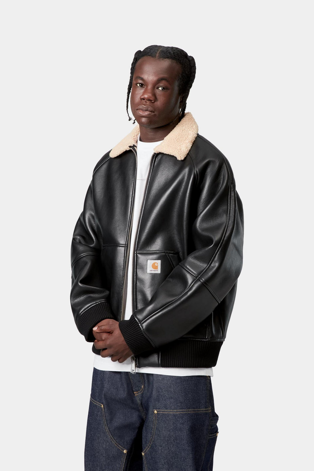 Carhartt WIP Mens Shepton Jacket | Black / Natural