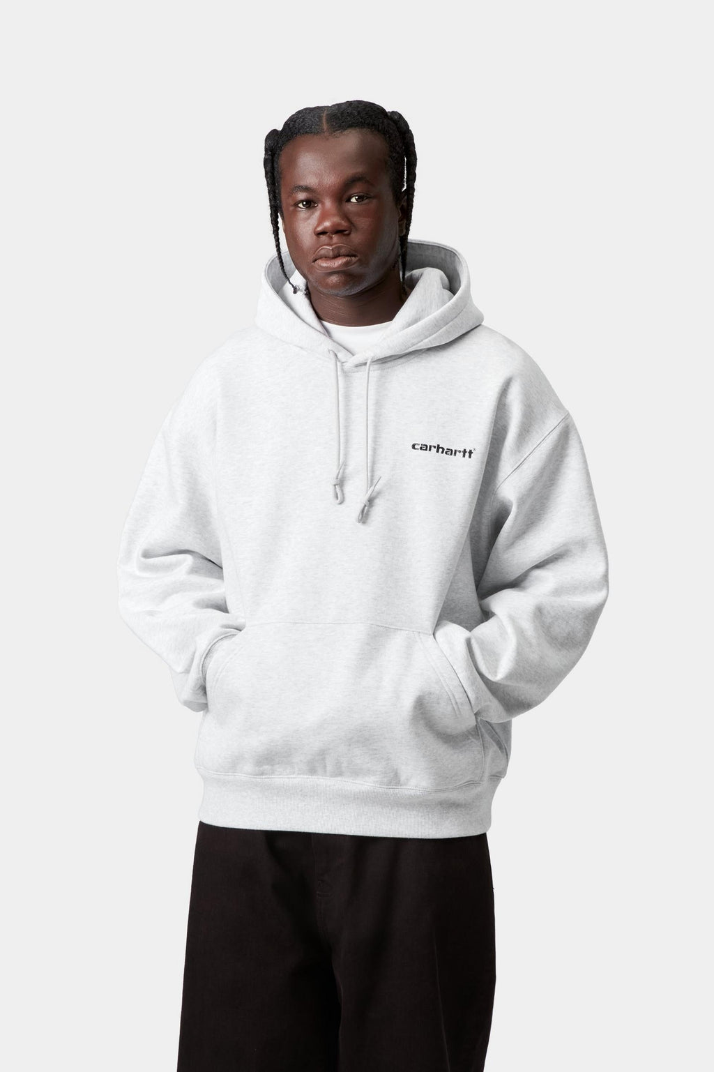 Carhartt WIP Mens Caps Hoodie | Ash Heather