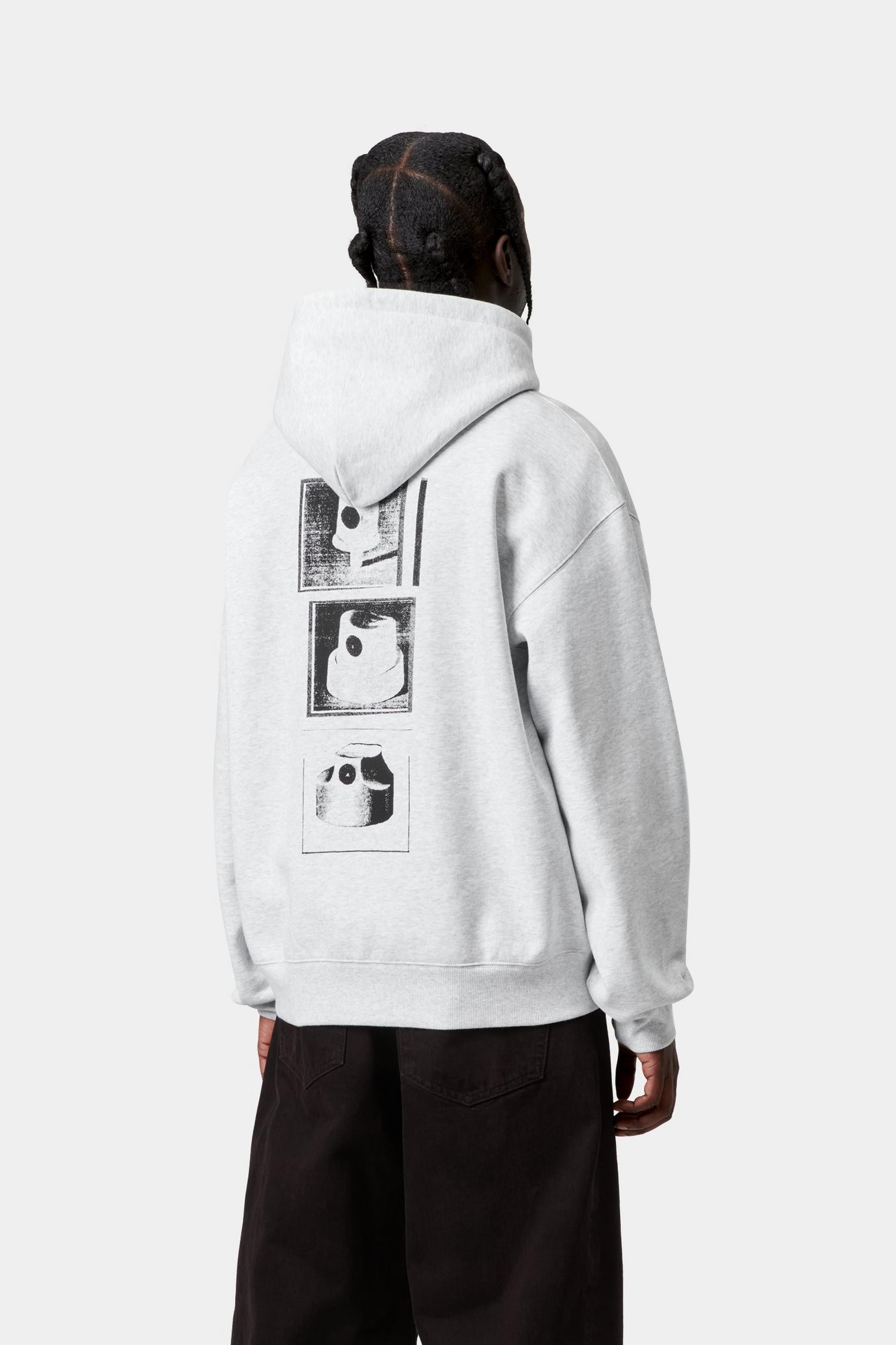 Carhartt WIP Mens Caps Hoodie | Ash Heather