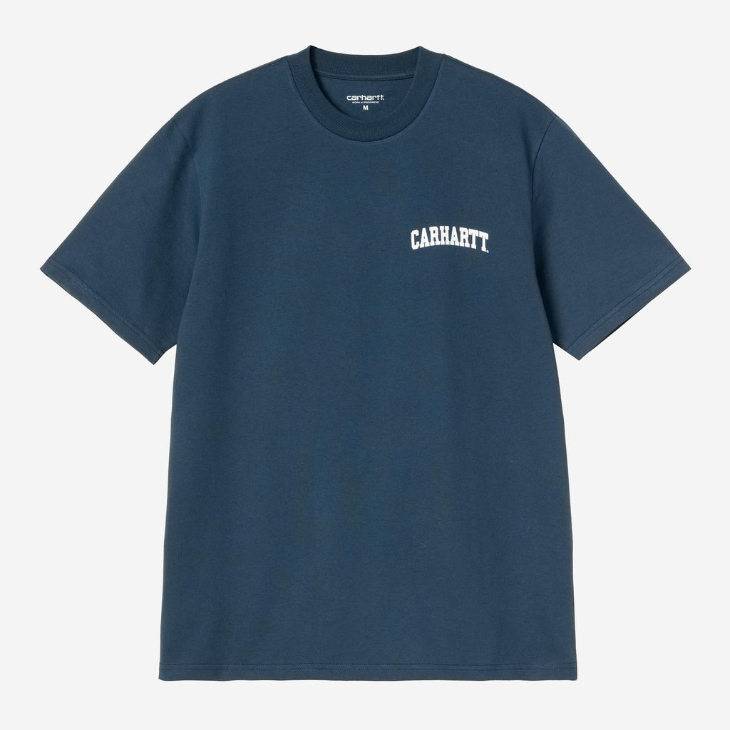 Carhartt WIP Mens University Script T-Shirt | Blue River