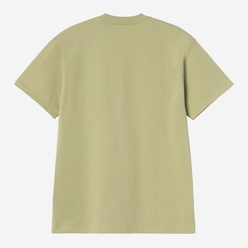 Carhartt WIP Mens Longhand Pocket T-Shirt | Gentle Green / White