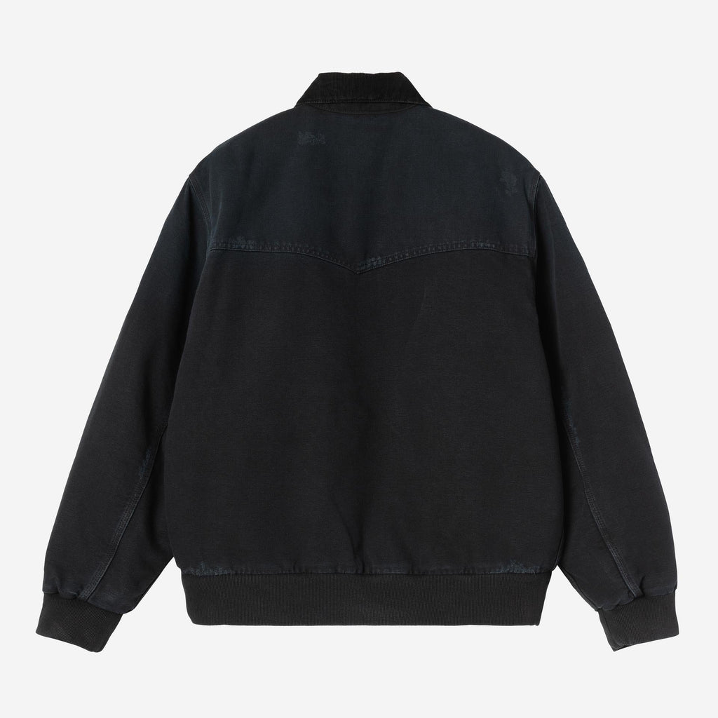 Carhartt WIP Mens OG Santa Fe Jacket | Black Grind Wash