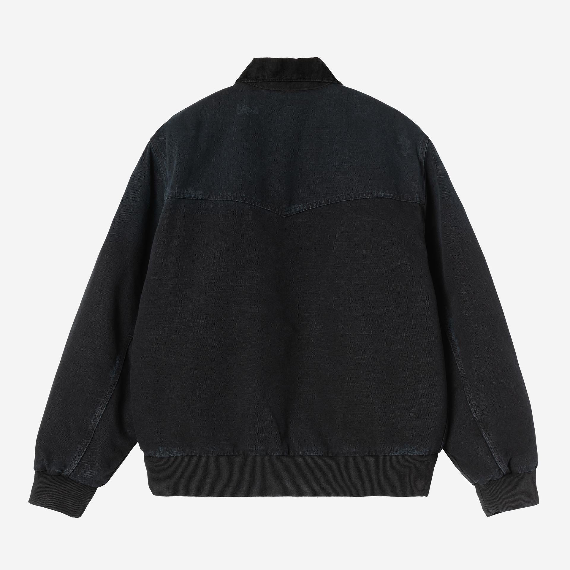 Carhartt WIP Mens OG Santa Fe Jacket | Black Grind Wash