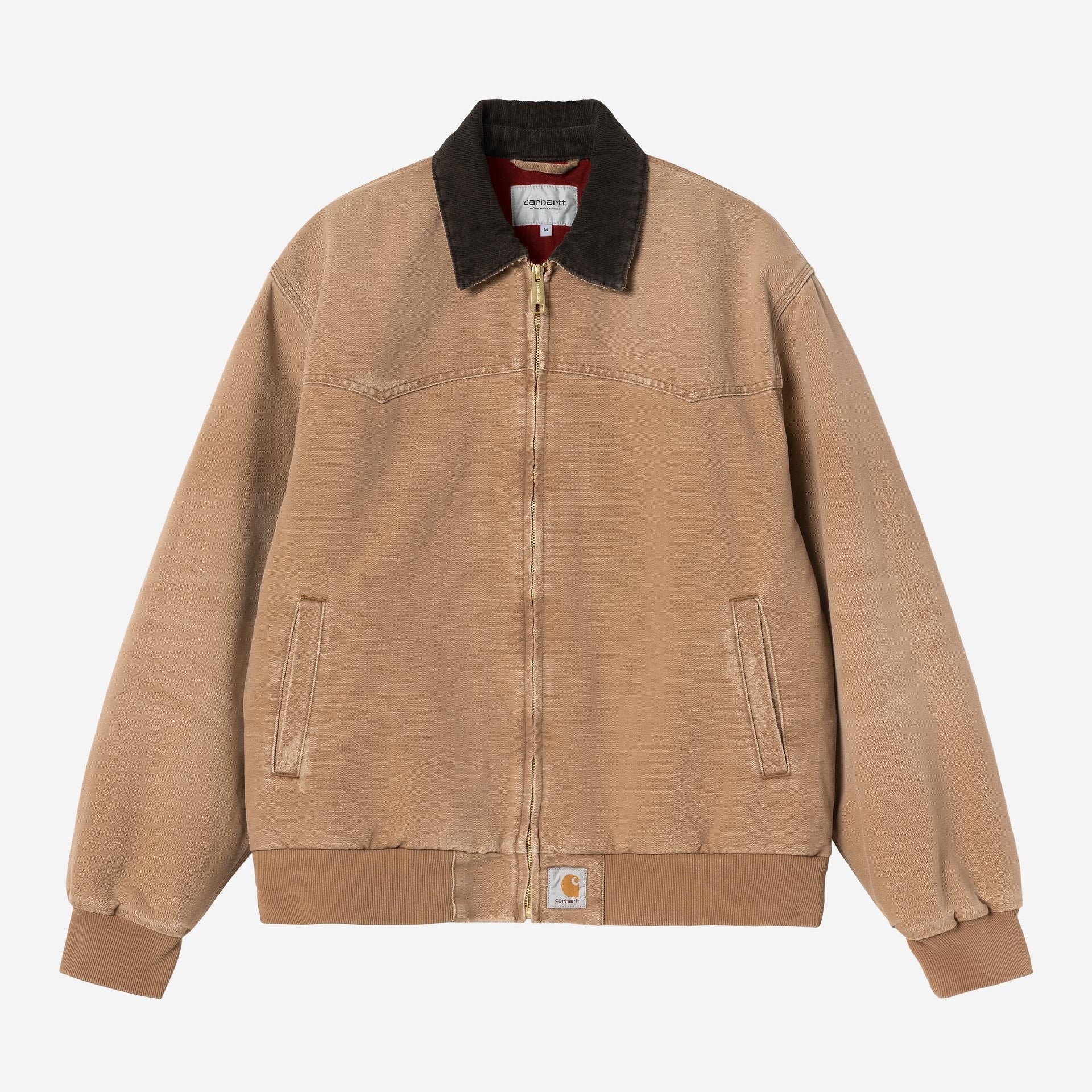 Carhartt WIP Mens OG Santa Fe Jacket | Hamilton Brown Grind Wash