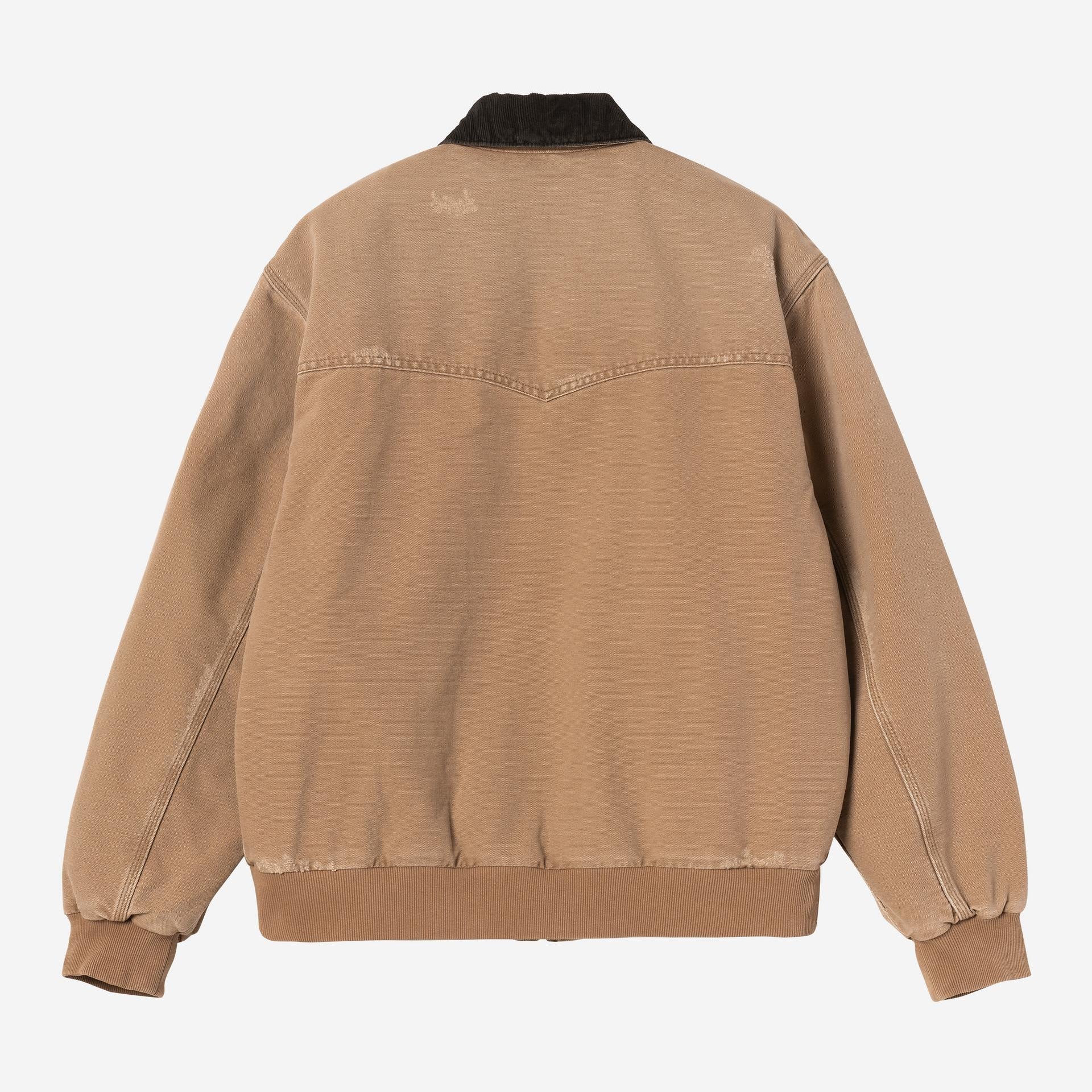 Carhartt WIP Mens OG Santa Fe Jacket | Hamilton Brown Grind Wash