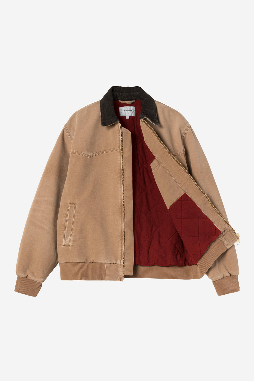 Carhartt WIP Mens OG Santa Fe Jacket | Hamilton Brown Grind Wash