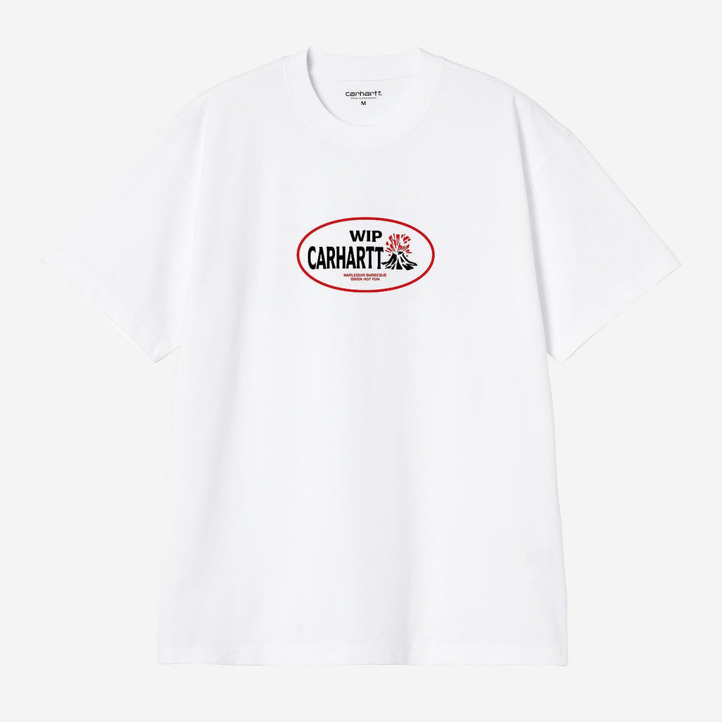Carhartt WIP Mens Harlequin BBQ T-Shirt | White