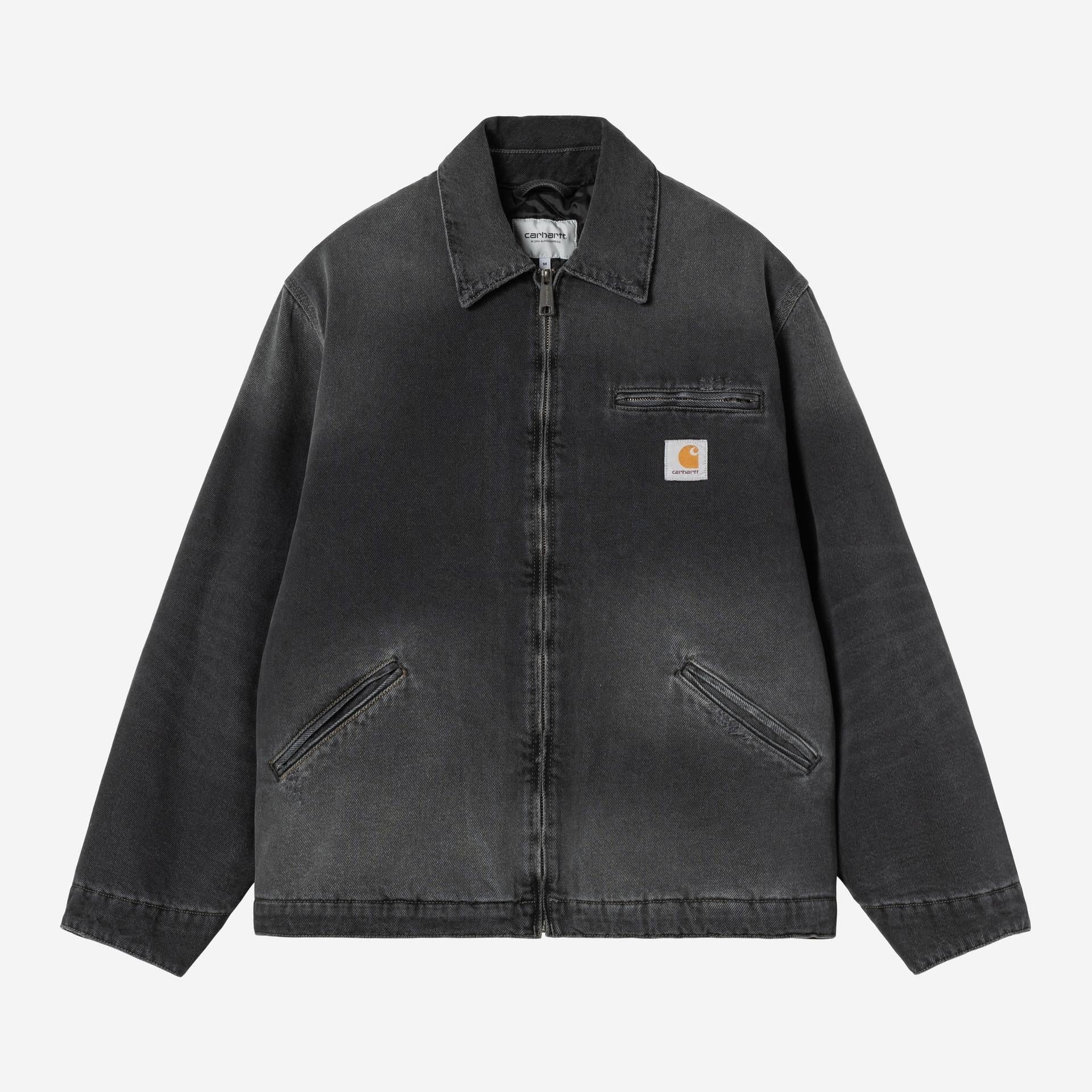 Carhartt WIP Mens OG Detroit Grind Wash Jacket | Black