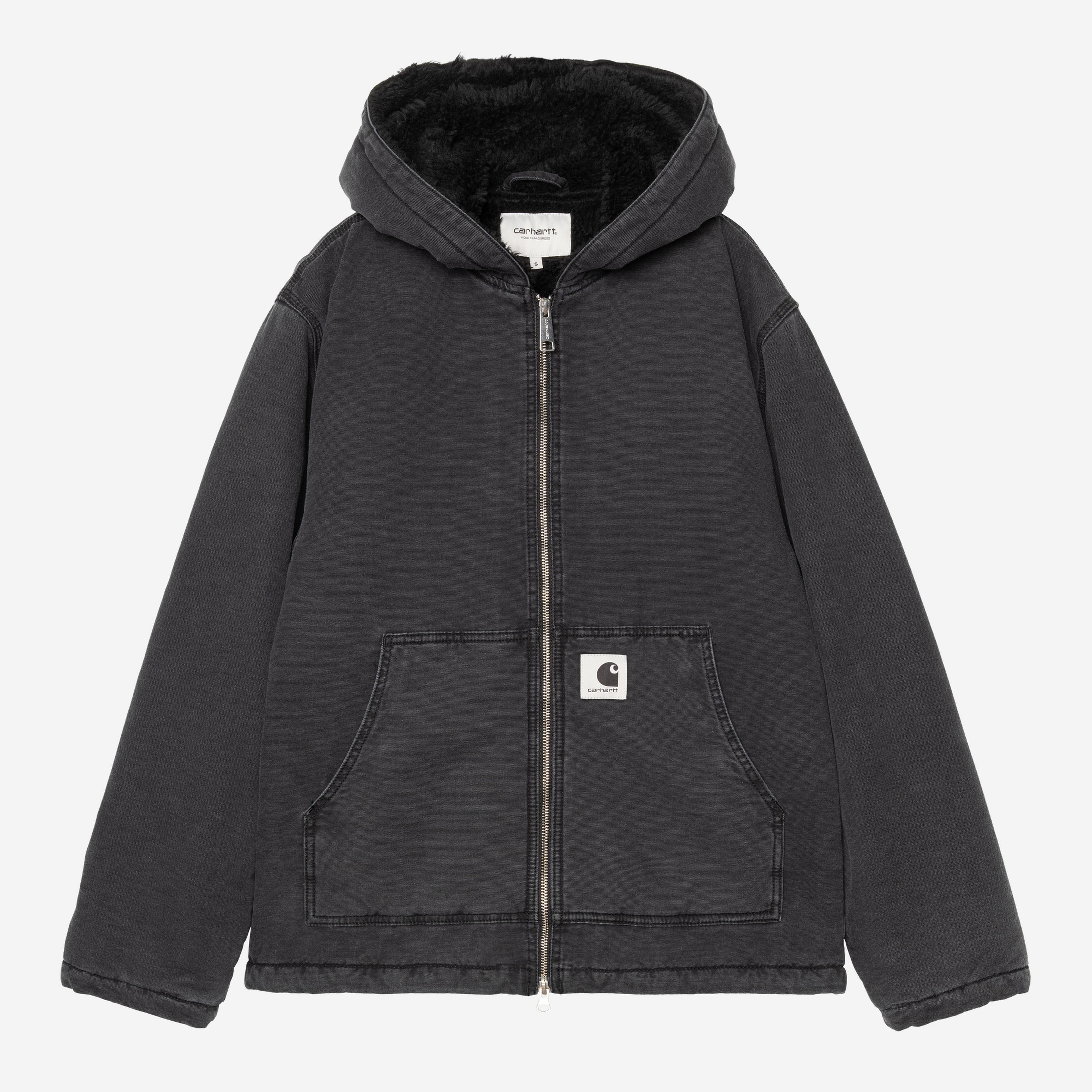 Carhartt WIP Womens Hooded Mitch Jacket | Black Dusky Canvas