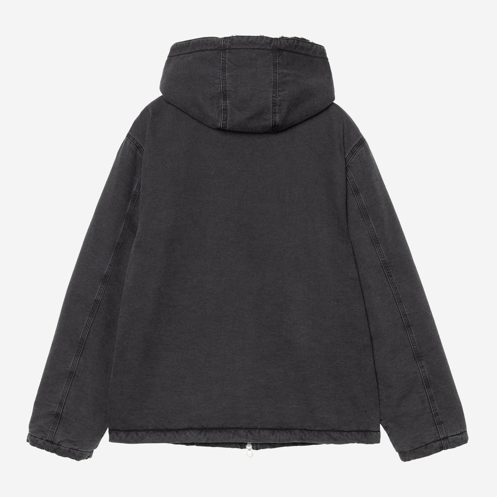 Carhartt WIP Womens Hooded Mitch Jacket | Black Dusky Canvas