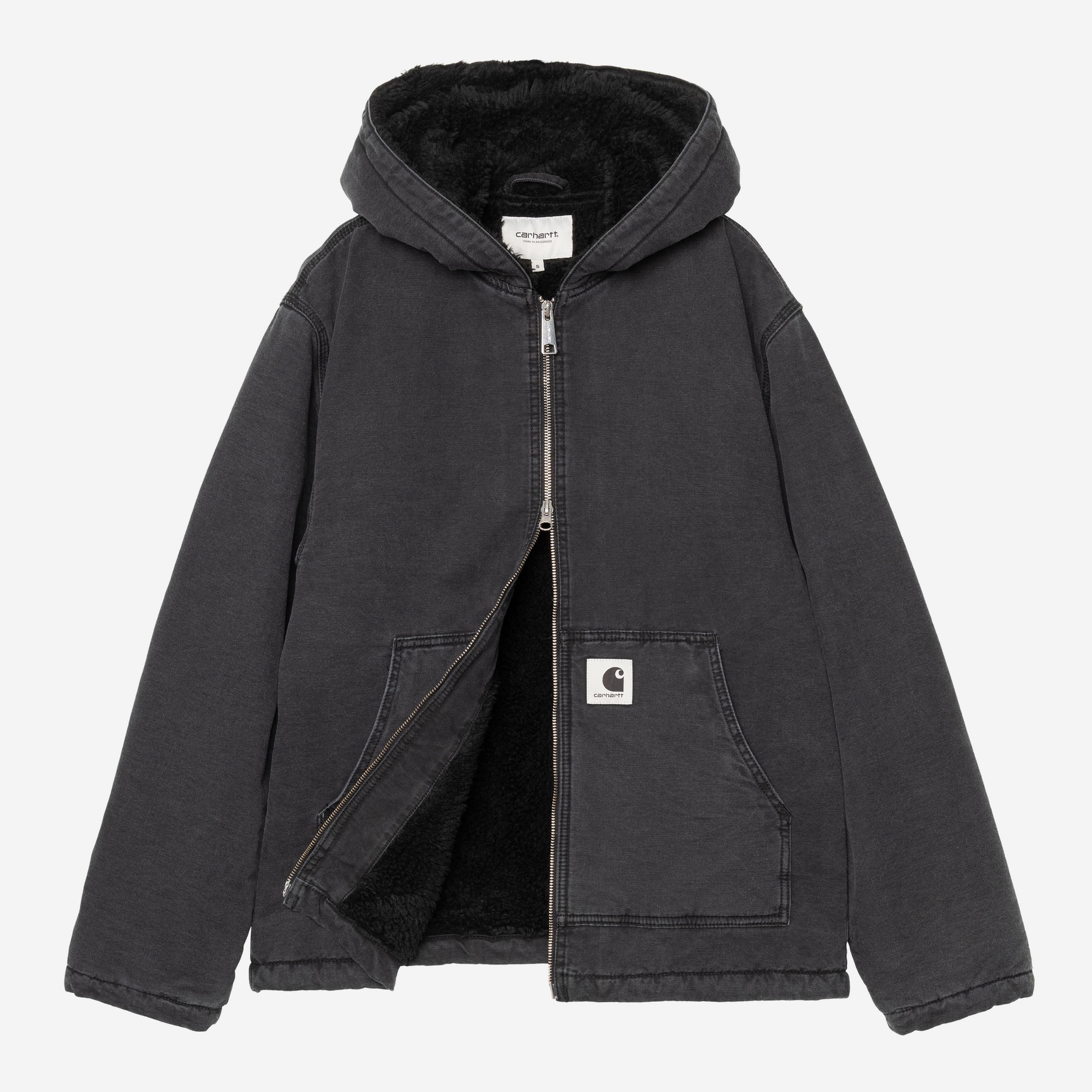 Carhartt WIP Womens Hooded Mitch Jacket | Black Dusky Canvas