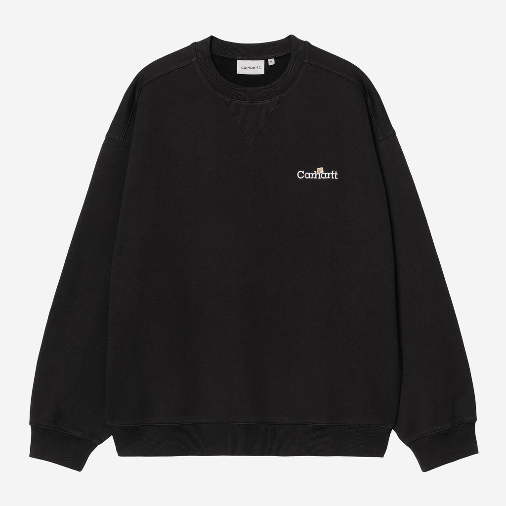 Carhartt WIP Mens WIP Label Sweatshirt | Black