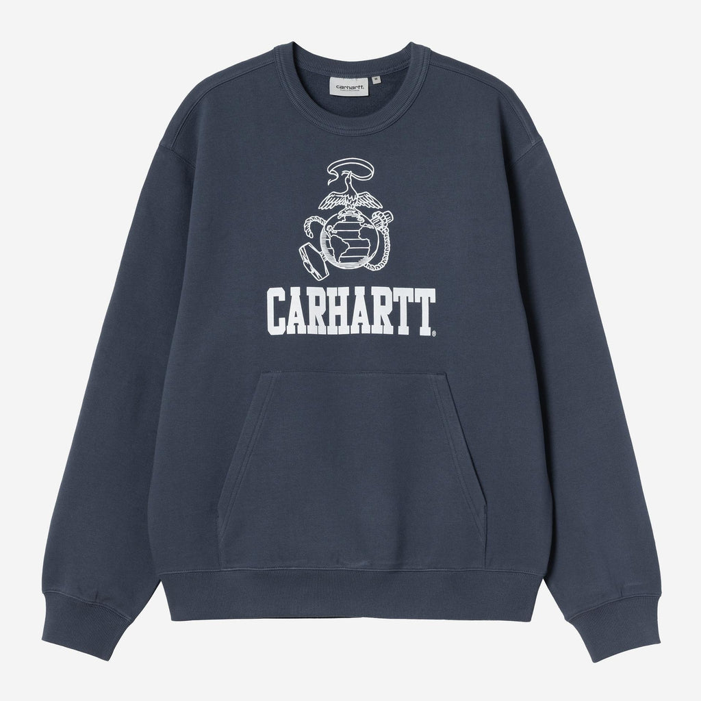 Carhartt WIP Mens Pond Corps Sweatshirt | Blue