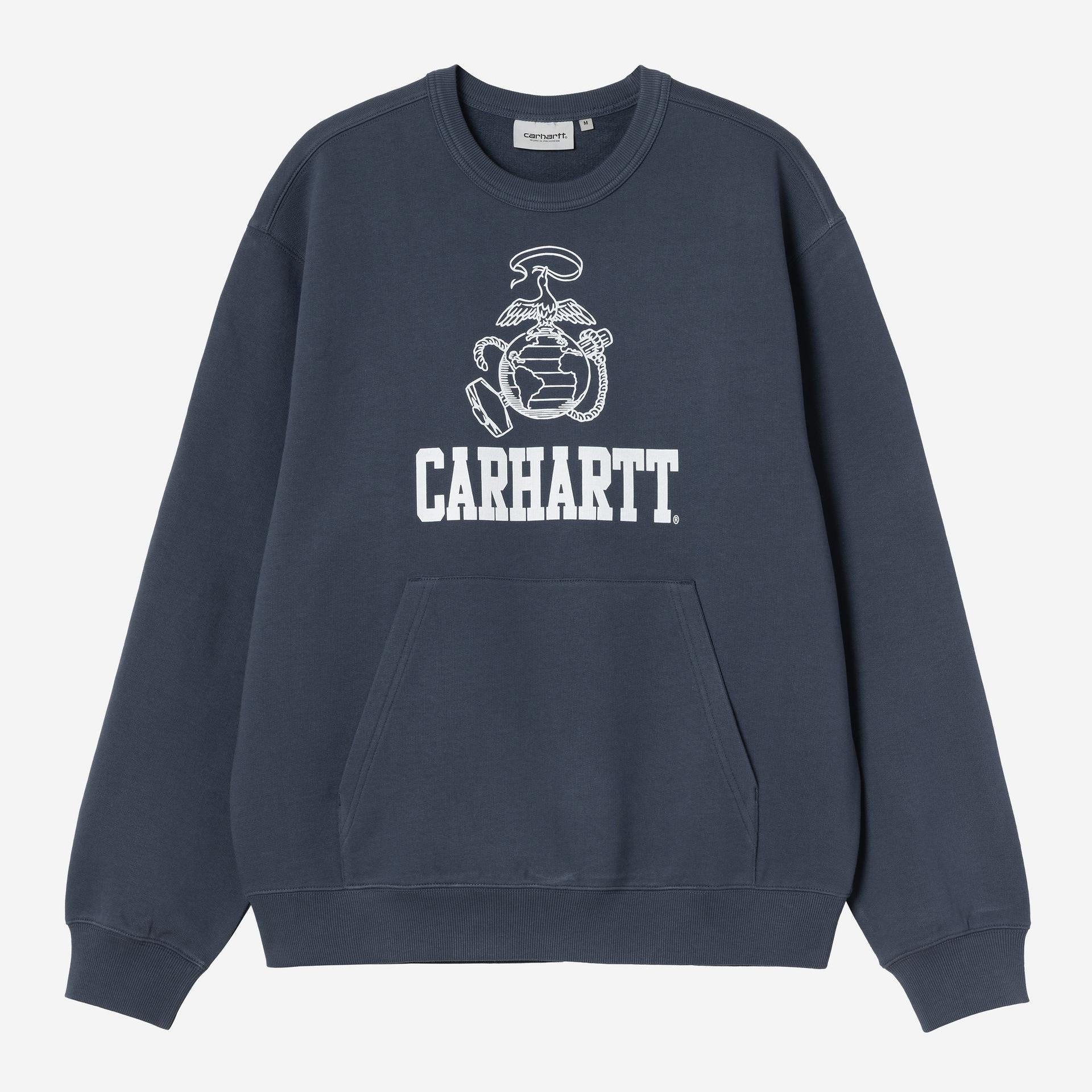 Carhartt WIP Mens Pond Corps Sweatshirt | Blue