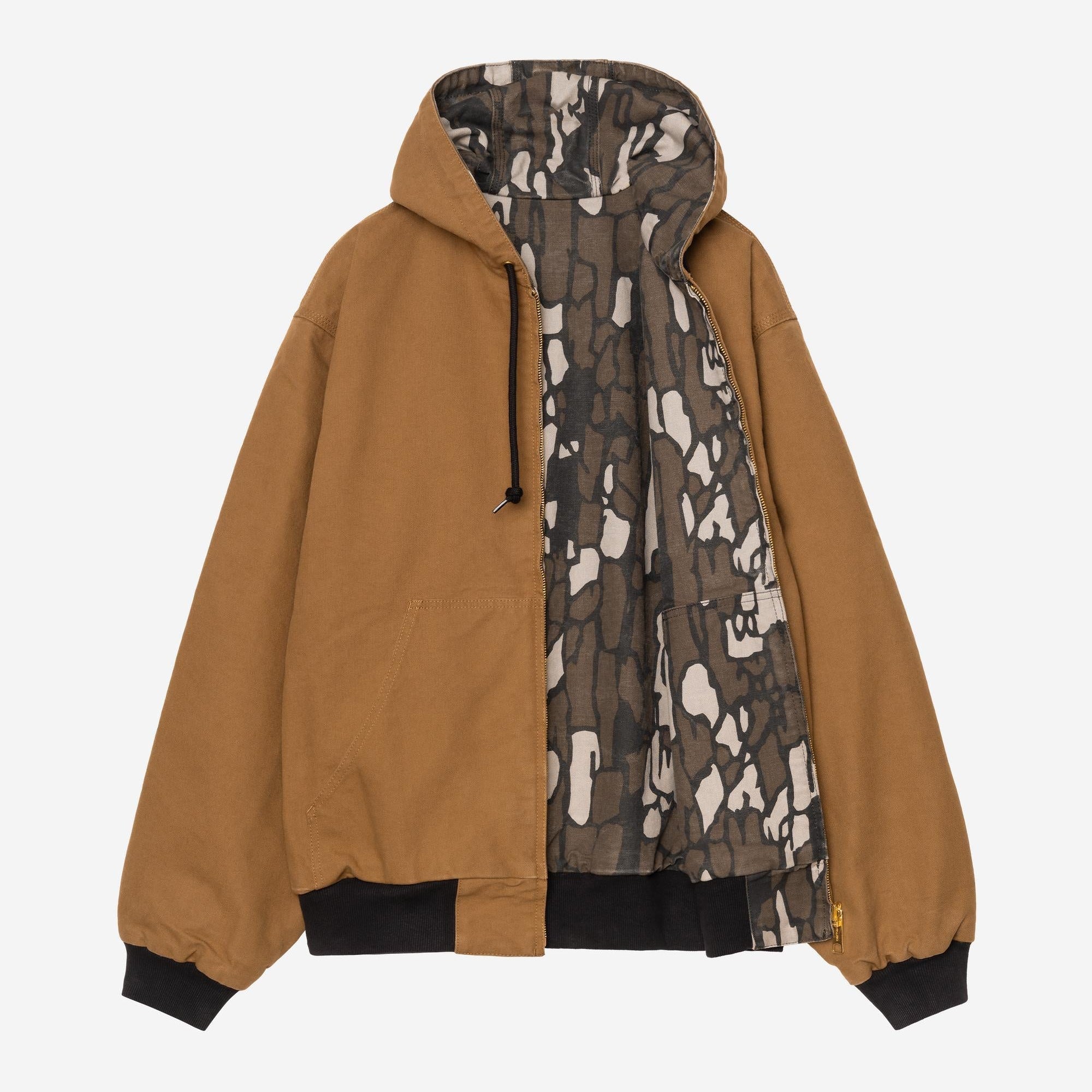 Carhartt WIP Mens OG Active 50th Anniversary Edition Canvas Jacket | Hamilton Brown / Camo Trebark
