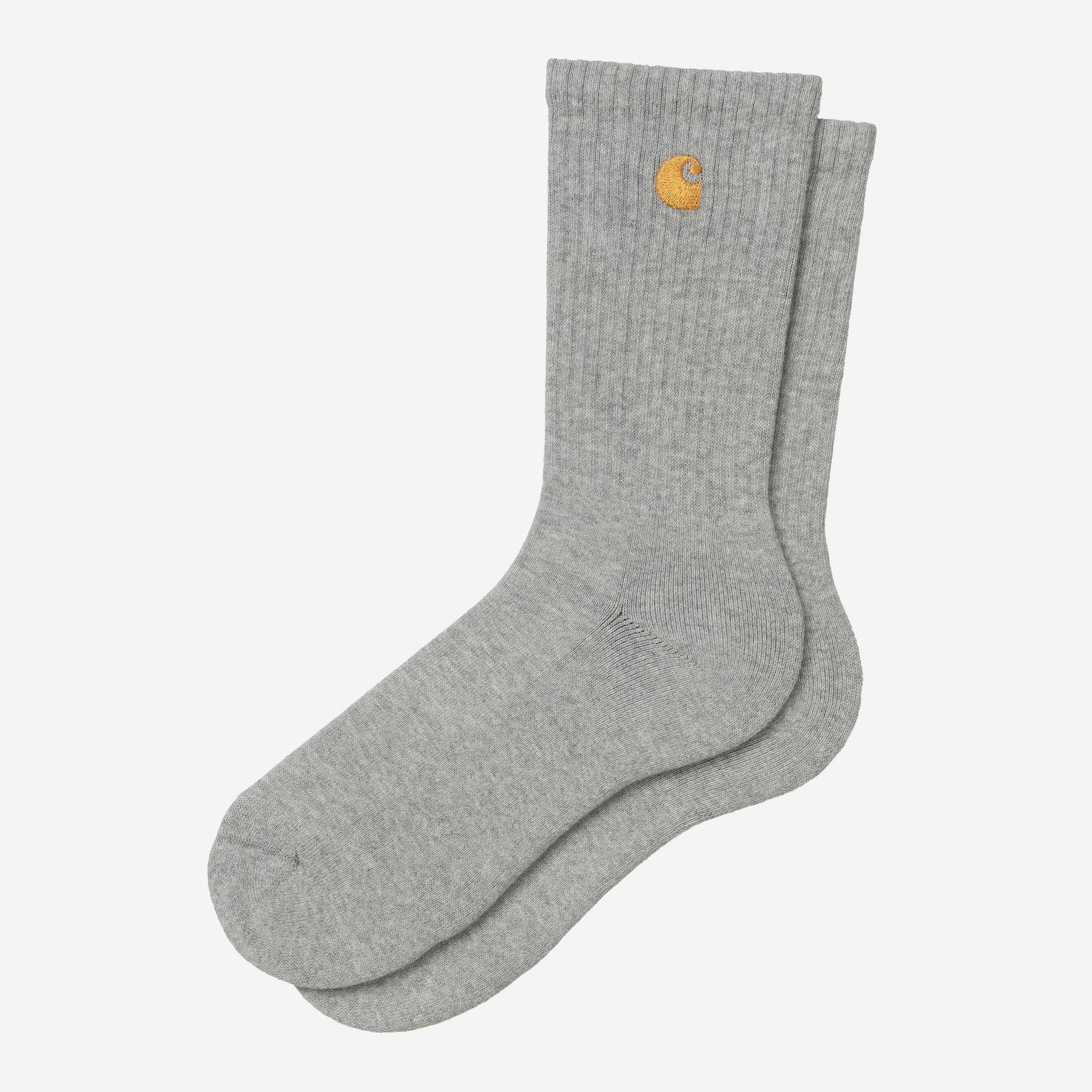 Carhartt WIP Mens Chase Socks | Grey Heather