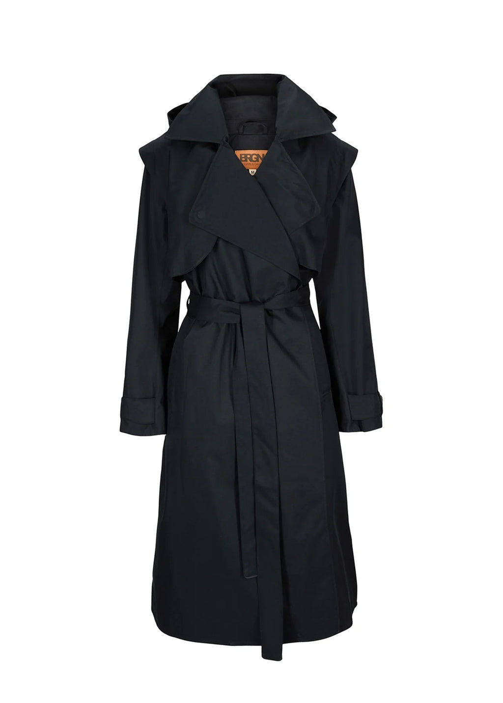 BRGN REGNDRAPE TRENCH COAT