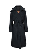 BRGN REGNDRAPE TRENCH COAT