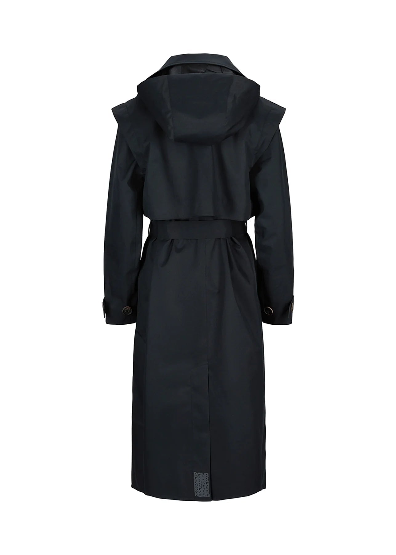 BRGN REGNDRAPE TRENCH COAT