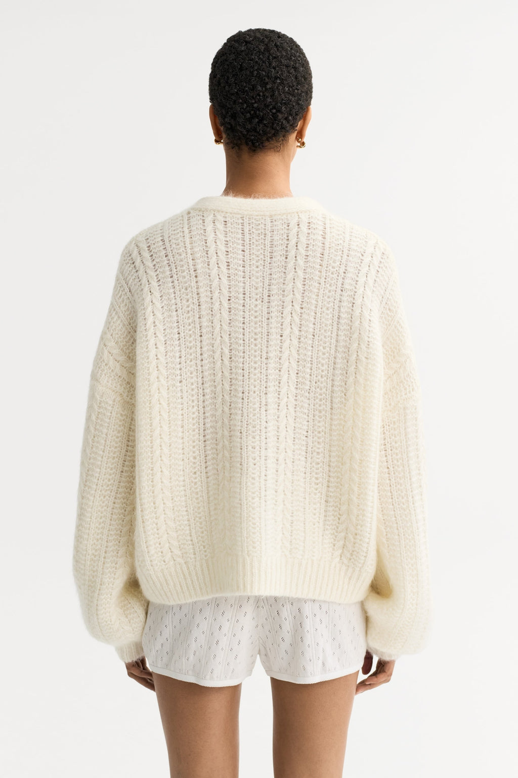 Soft Goat Silk Knit Cardigan